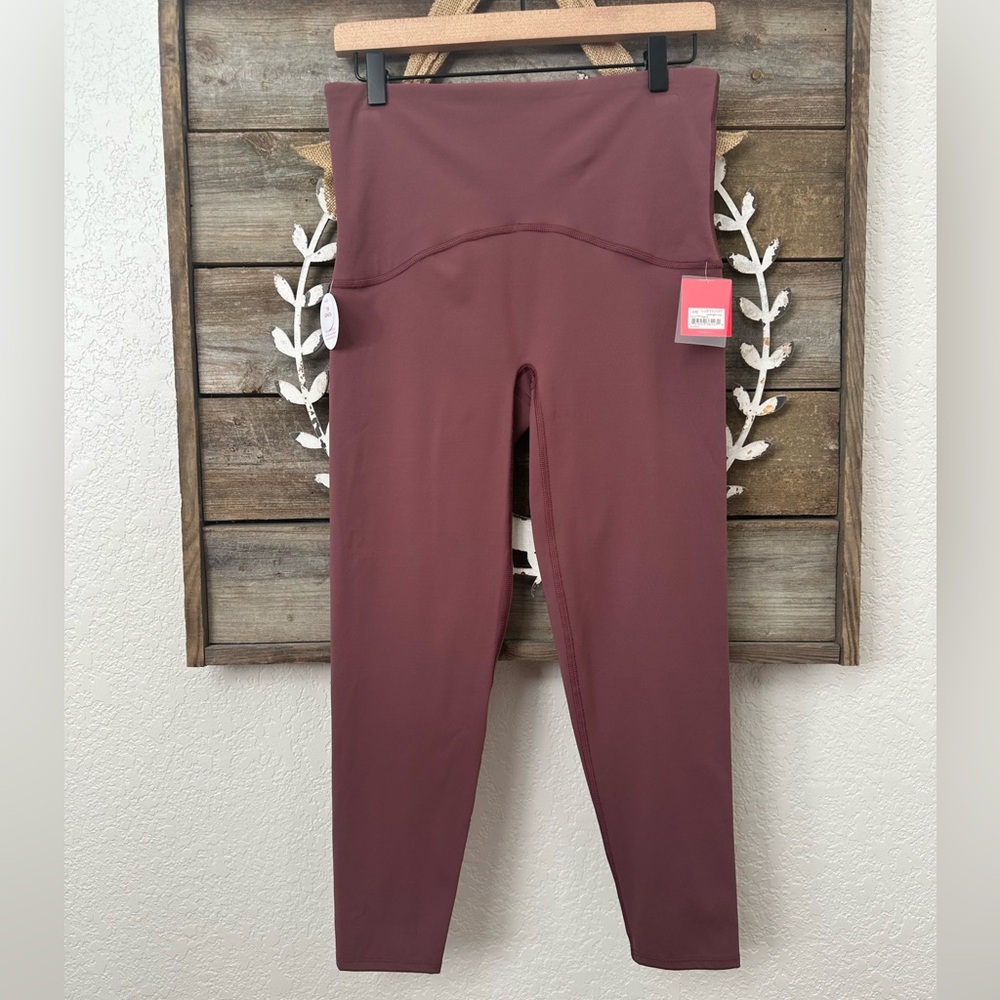 SPANX‎ Booty Boost Midnight Rose Active 7/8 Leggings ladies Large NWT